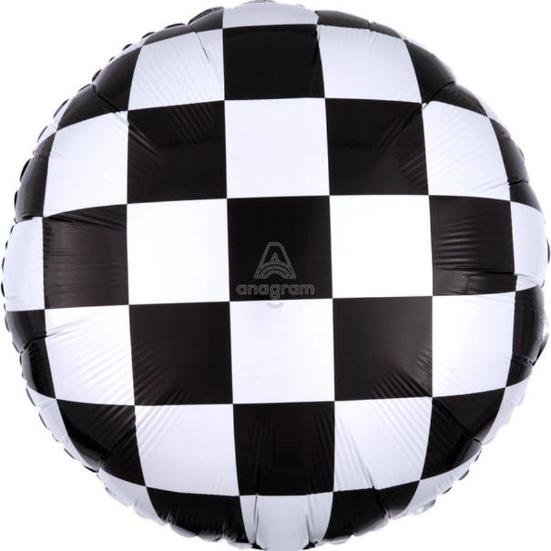 Checker Flag Balloon - Etsy UK