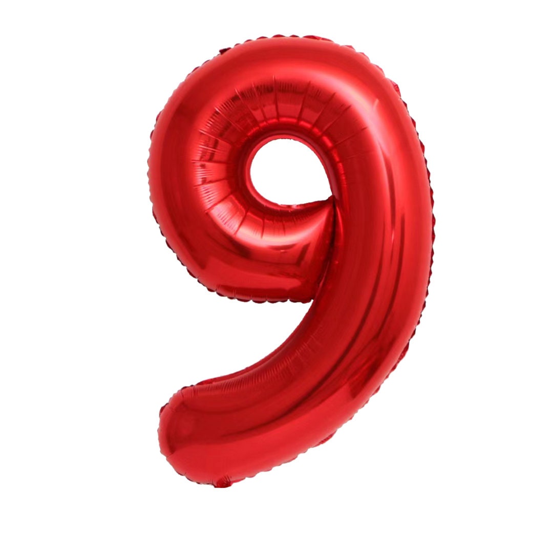 Giant Red Number Balloon, 42 Inch Mylar Foil - Etsy