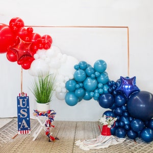 Patriotic Red White Blue Balloon Garland – 4th of July Party Decor | Ellie’s Party Supply