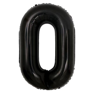 Giant Black Number Balloons (42 Inches), Black Mylar Foil Number Balloons, Number Balloons, Birthday Party Balloons, Graduation Balloons