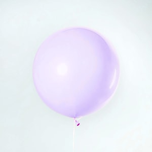 Giant Pastel Purple Balloons, Matte 36&quot; (3 foot) PREMIUM Pastel Lilac Balloons, Pastel Rainbow Birthday Party, Baby Shower Balloons,