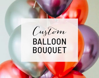 Ramo de globos personalizado, paquete de 10 globos, ideal para despedidas de soltera, baby shower y cumpleaños.