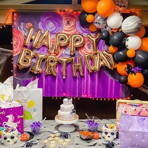 Halloween Balloon Arch Kit, Orange, Black, Marble, Ghost Balloons image 4