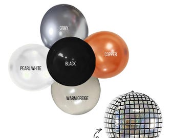 Disco Neutrals Balloon Garland Kit – Retro Glam Party Decorations