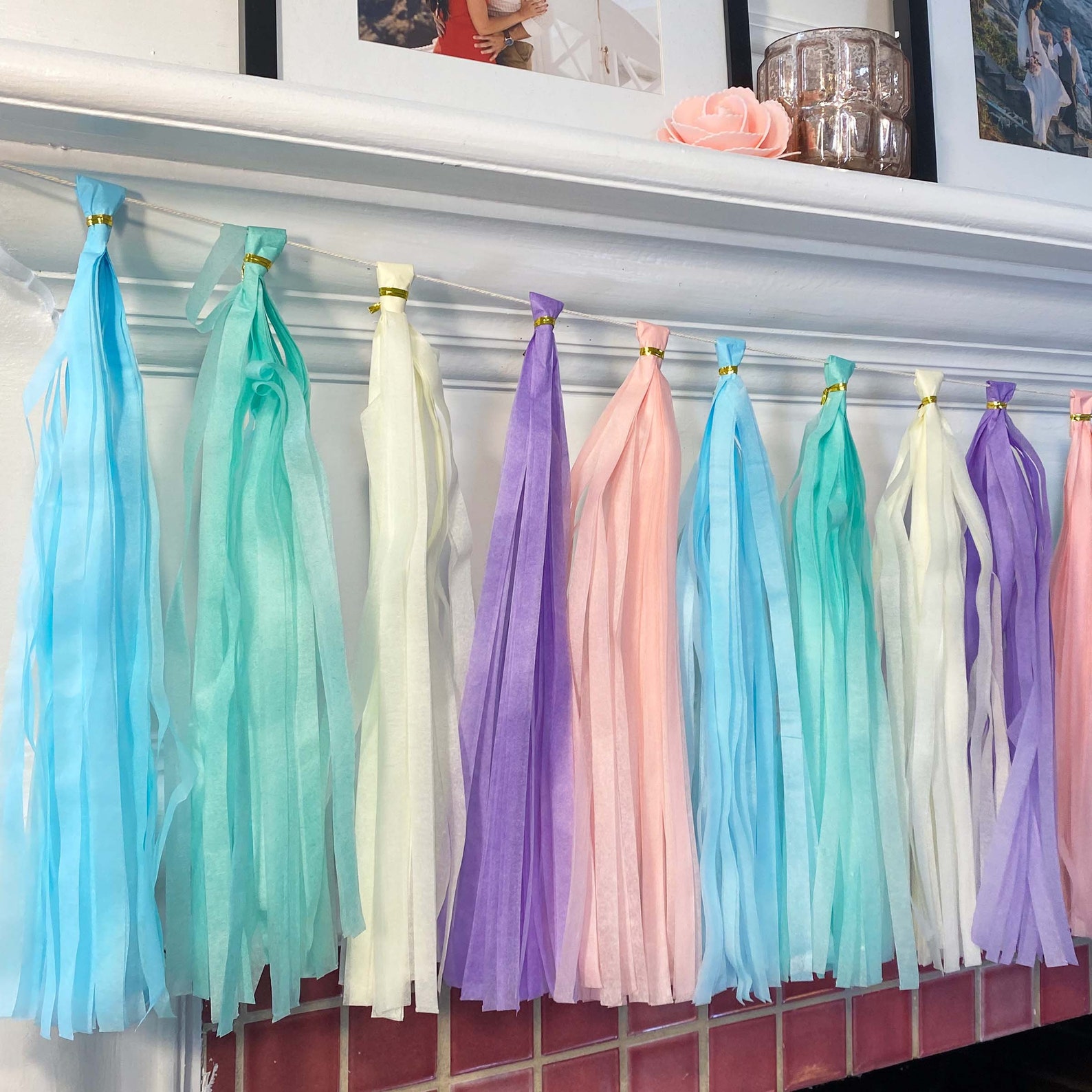 Pastel Rainbow DIY Paper Tassel Garland Kit With 20 Tassels Etsy