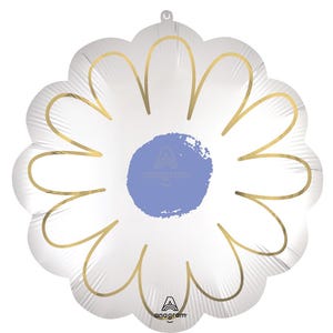 11インチと21インチのフラワーデイジーサテンバルーン – 両面空気入りバルーン | パーティーデコレーション