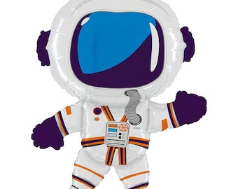 Giant Astronaut Balloon, Outer Space Birthday Party Decor (36 Inches)