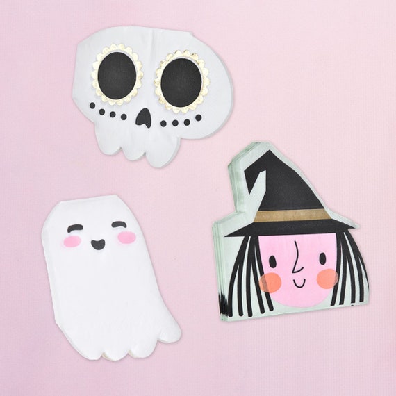 Cute Halloween Paper Napkins Set of 20 Ghost Napkins Set of Etsy