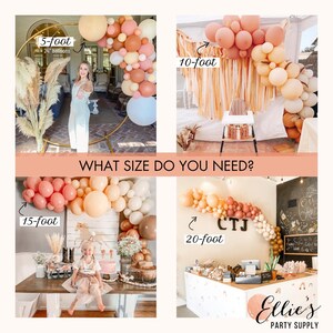 Kit de guirnalda de globos estilo safari bohemio de 1,5 m, 3 m, 4,5 m y 6 m / Arco de globos dorado de lino verde salvia / Decoración para baby shower y fiesta de cumpleaños con temática de la jungla imagen 8