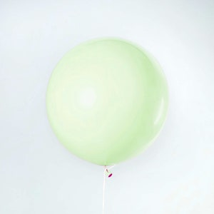 Giant Pastel Green Balloons, Matte 36&quot; (3 foot) PREMIUM Light Green Balloons, Pastel Rainbow Birthday Party, Baby Shower Balloons,