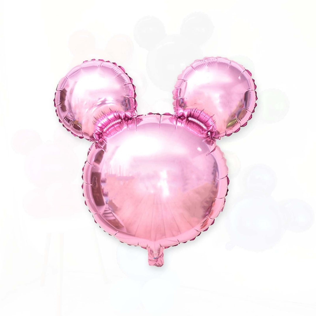 Light Pink Minnie Mouse Head Foil Balloon, 24 Inch Minnie Mylar Balloon ...