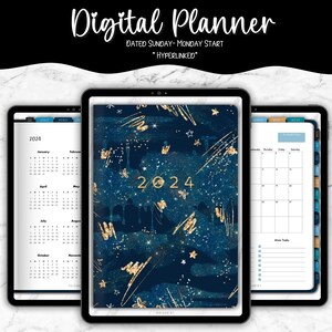 2024 Dated Digital Planner, Goodnotes Planner, Yearly Planner