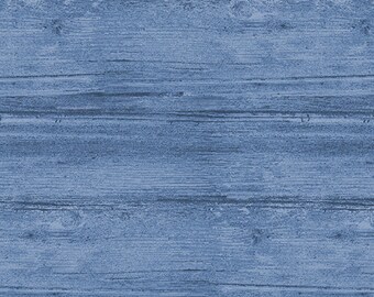 Patchworkstoff Washed Wood - Marine Blue