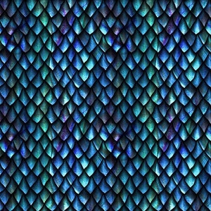 Dragon scales blue