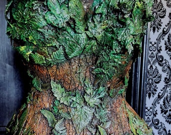 Forest Queen Corset - Steel Boned Custom Size Overbust Waist