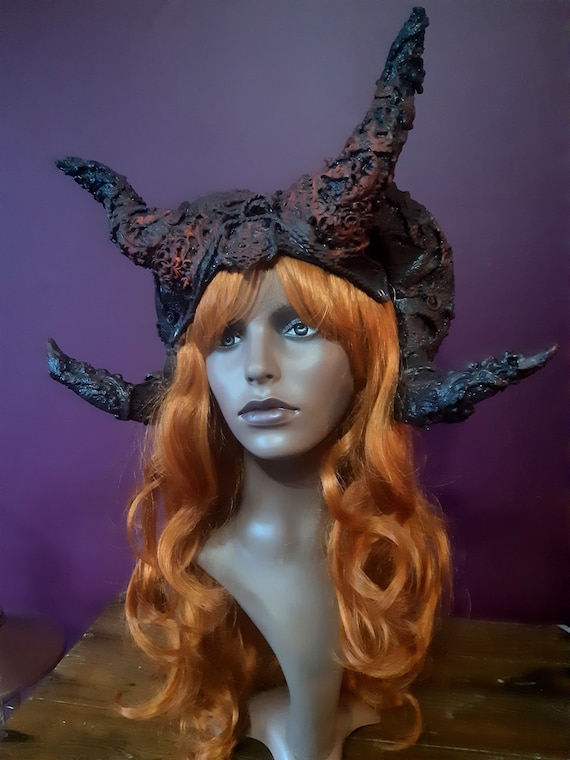 Tiefling Horns Larp Costume Cosplay Dungeons and Dragons Etsy