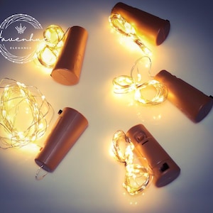 ワインボトルライト、ワインボトル用の暖かいLEDストリングライト、コルクライト、ユニークなホームデコレーション、パーティーやギフト用のDIYボトルライト