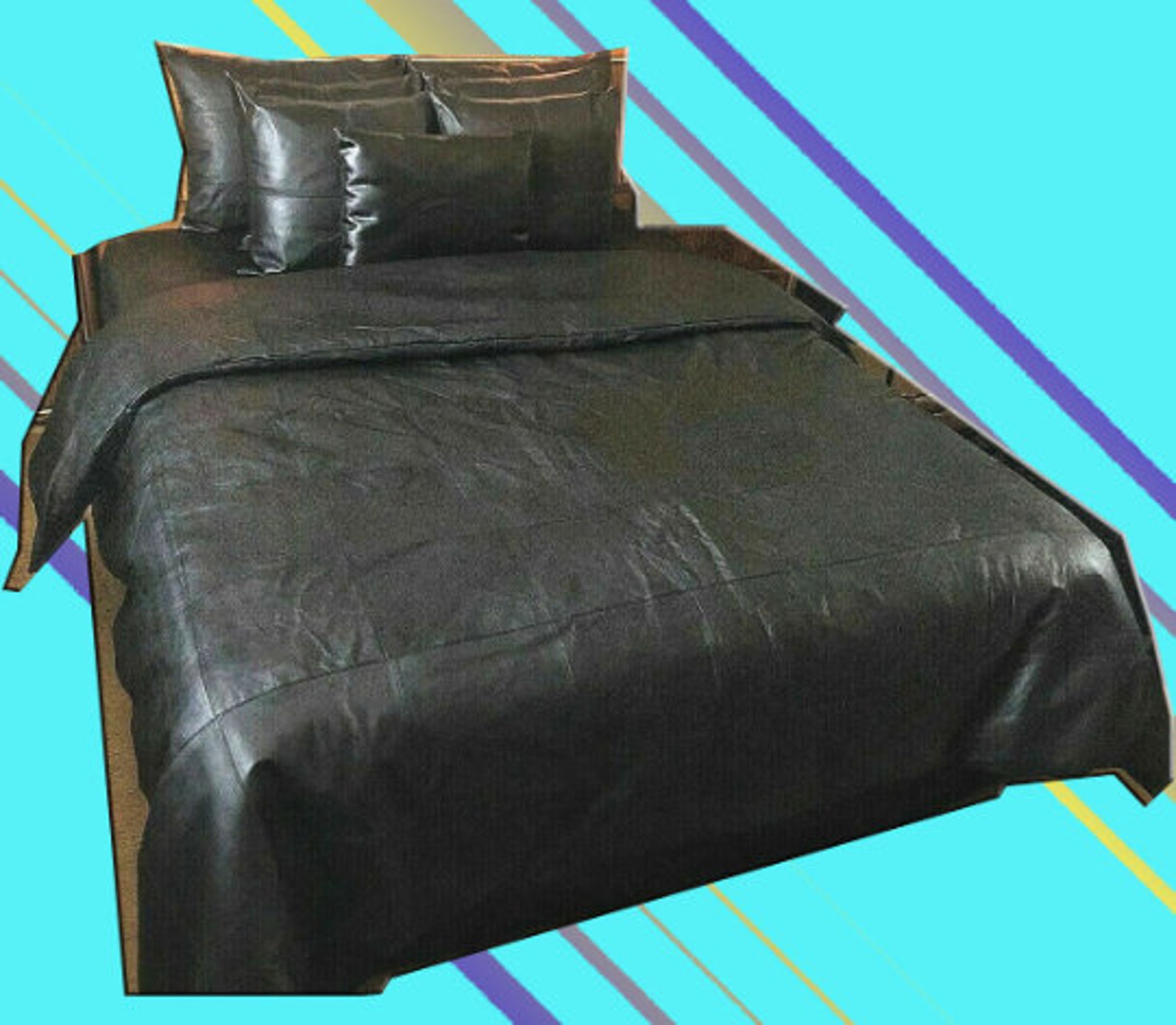 Uper soft heavy duty Genuine Calf NAPA Leather Bed Sheet With Etsy