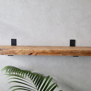 Rustic Handmade Wooden Floating Shelves | Chunky Rectangular Mango Wood shelf | Length 30inch x 6 inch Depth x 1.75&quot; inch Thickness
