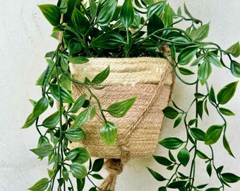 4 pcs Handmade Jute Plant Hanger  |  Flower Pot Holder  |  Hanging jute Rope Plant hanger