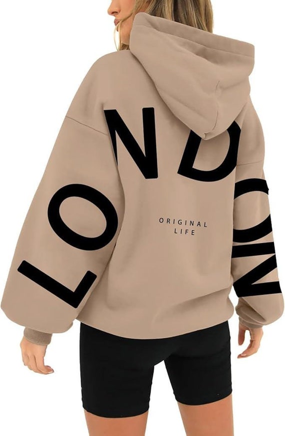 Custom Hoodie - Unisex personalized printed Hoodie with your Text or Name / City Name - Hoodie for Men / Women - Extra Soft Oversize Hoodie