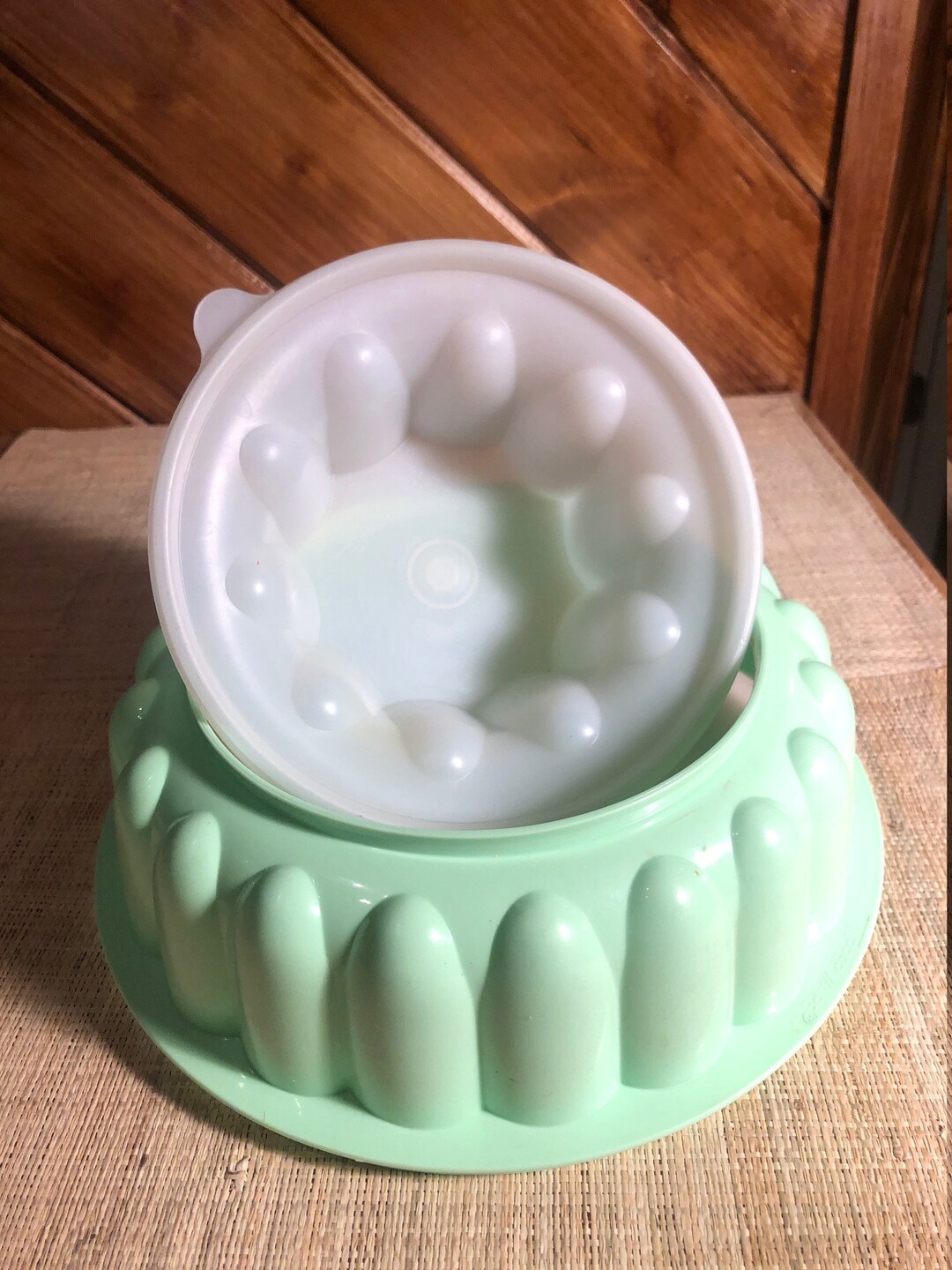 Vintage TUPPERWARE Jellnserve Jello Mold With Lid 1203, 3 Piece Etsy