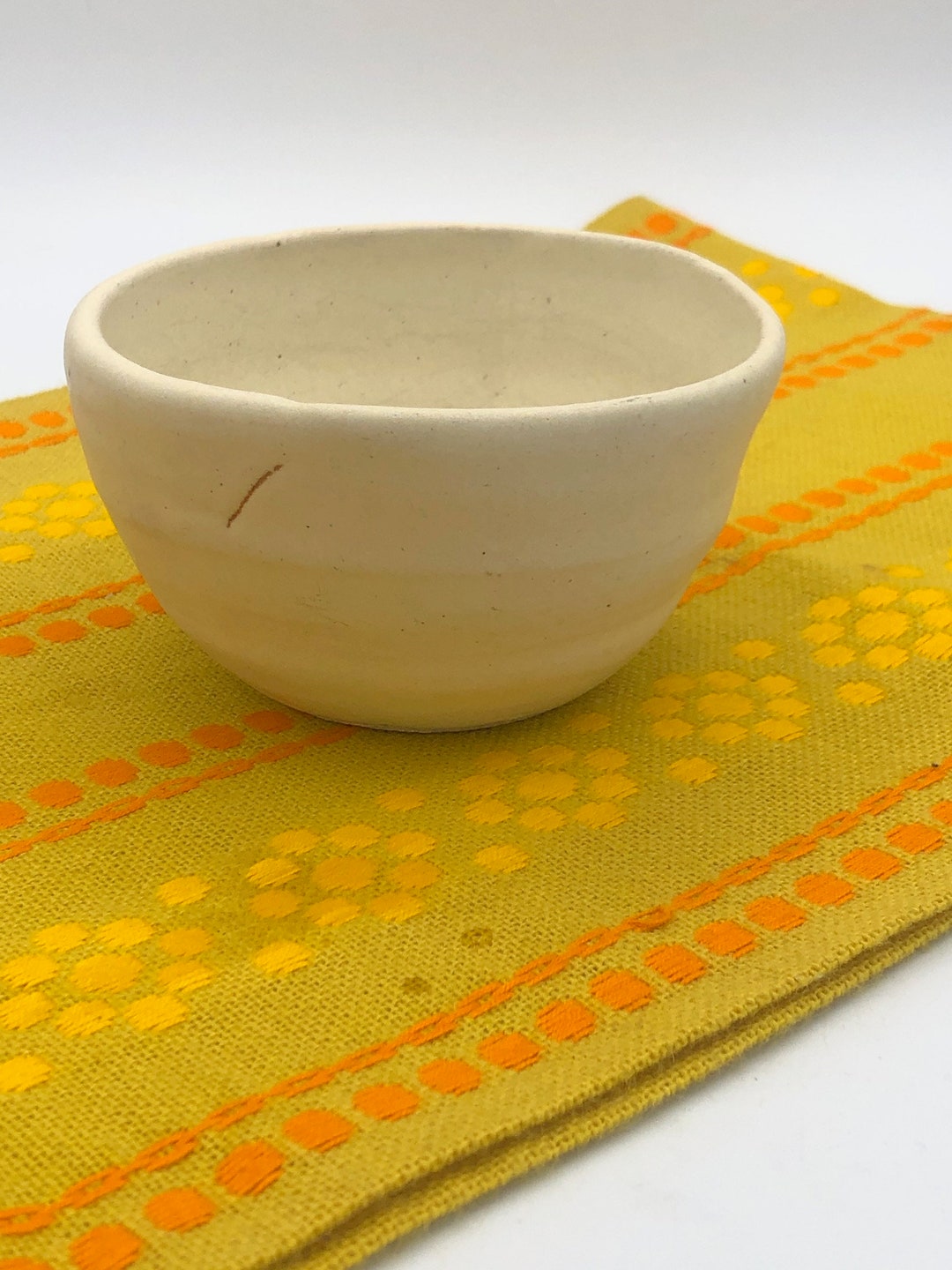 Vintage 1990s, Hand Crafted Pottery, Tea Bowl, Ceremony, Succulent Container, Indoor Planter