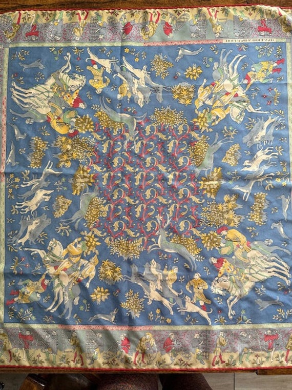 Vintage 1970s, Holland & Holland, Silk Scarf, Med… - image 10