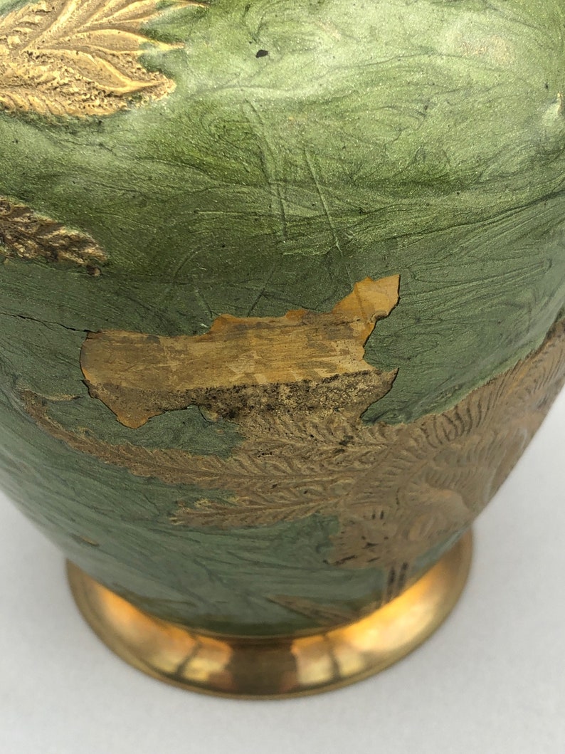 Vintage Enameled Brass Vase Accents in Brass Sedona AZ Etsy