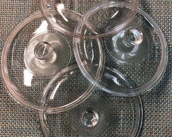 Vintage 1950s/1990s, PYREX (AND MORE) Replacement Lids, Glass lids, Pyrex Casserole Lids, Lids only, Sold separately, Choose style, Corning