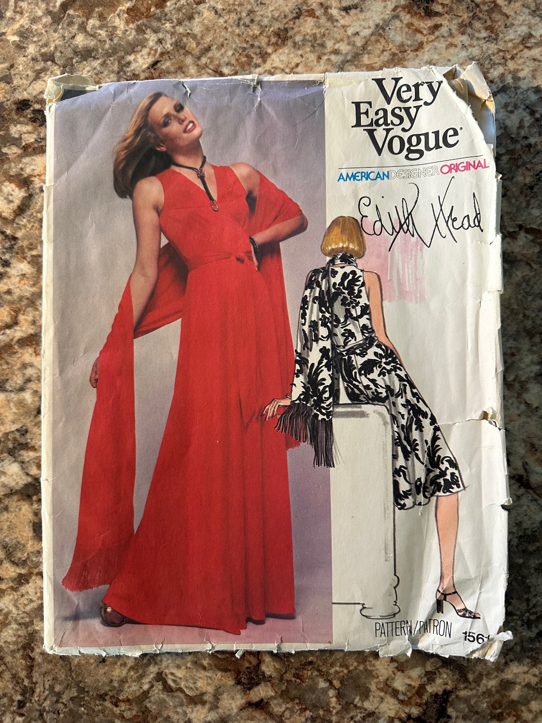 1970s Edith Head Vogue Sewing Pattern #1561, UNCUT, Size 10 - Etsy