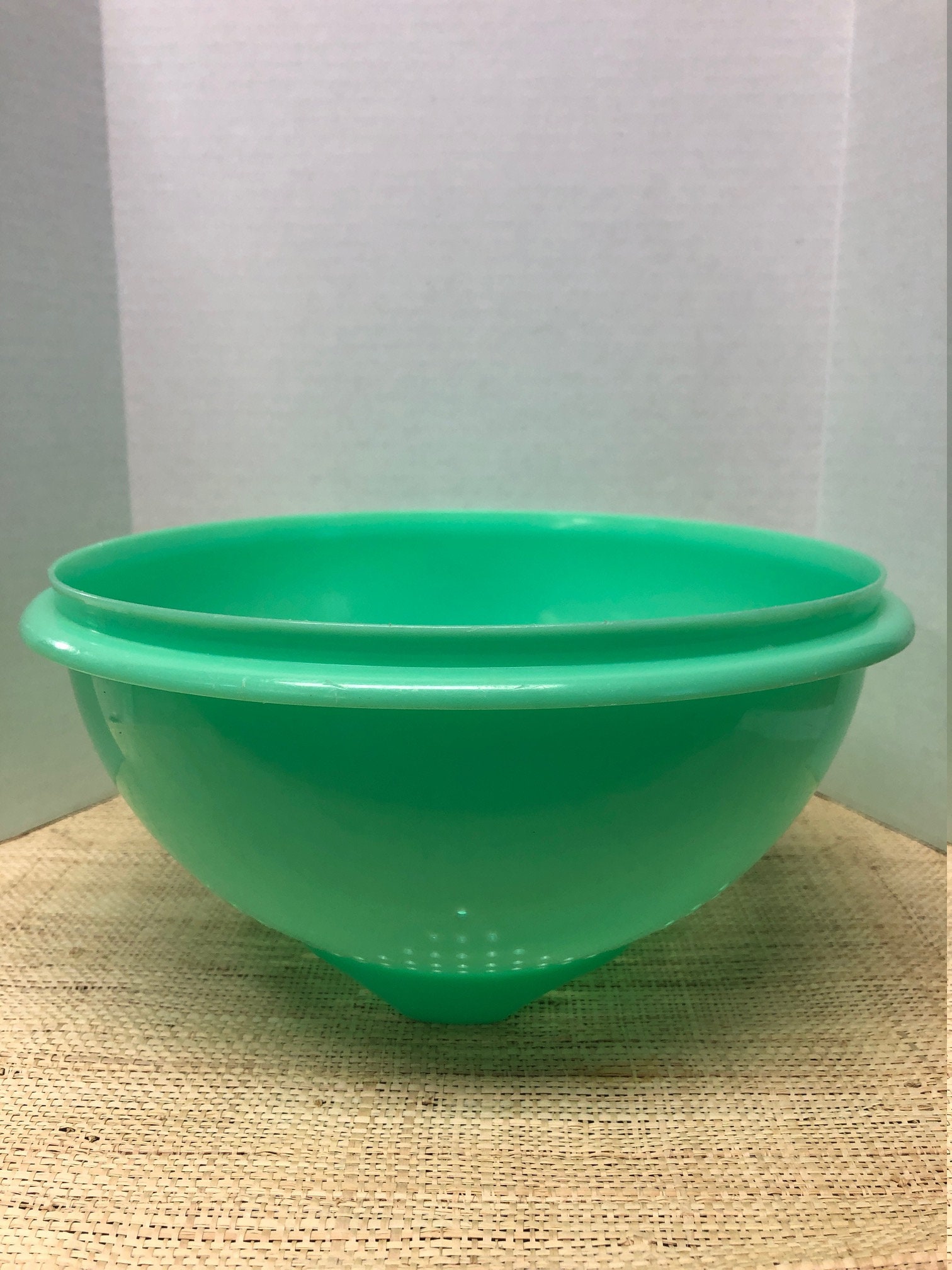 Home & Living Vintage Tupperware 339 Green Jadite Colander Cookware Colanders & Strainers mindtek.it