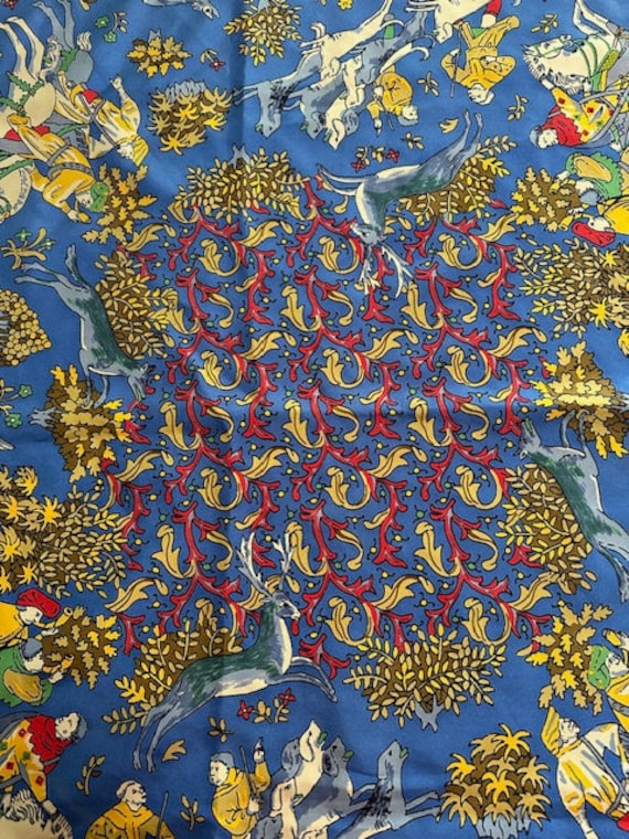 Vintage 1970s, Holland & Holland, Silk Scarf, Med… - image 3