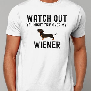 Funny Wiener Shirt Gift for Men, Dachshund dad gift, Dachshund Shirt, sausage dog, Doxie gift for him weiner dog shirt Dachshund gift man bild 3