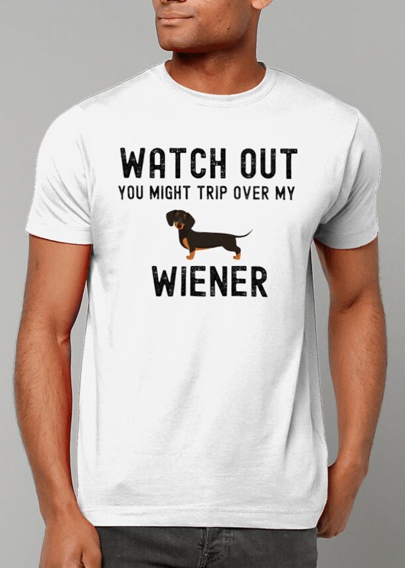 Funny Wiener Shirt Gift for Men, Dachshund dad gift, Dachshund Shirt, sausage dog, Doxie gift for him weiner dog shirt Dachshund gift man bild 3