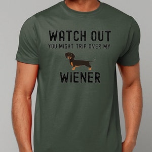 Funny Wiener Shirt Gift for Men, Dachshund dad gift, Dachshund Shirt, sausage dog, Doxie gift for him weiner dog shirt Dachshund gift man bild 5