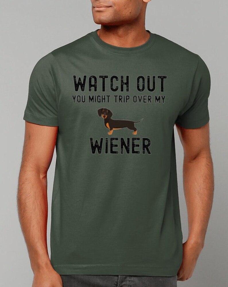 Funny Wiener Shirt Gift for Men, Dachshund dad gift, Dachshund Shirt, sausage dog, Doxie gift for him weiner dog shirt Dachshund gift man bild 5