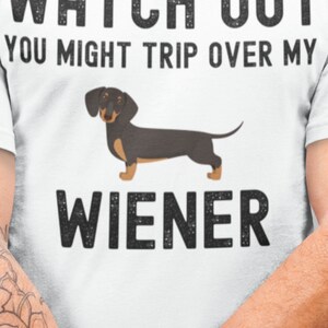 Funny Wiener Shirt Gift for Men, Dachshund dad gift, Dachshund Shirt, sausage dog, Doxie gift for him weiner dog shirt Dachshund gift man bild 2
