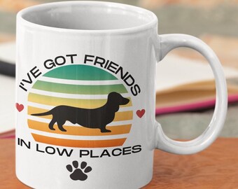 Dachshund Coffee Mug Funny Sausage Dog Lover Gift, Wiener Dog Presents, Doxie Owner Gift