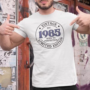 40th Birthday Gifts Men 40th Birthday Shirt 1985 T Shirt 40th Birthday Tshirt 1985 Gift Ideas Men Birth Year Shirt 40th Shirts For Dad Him