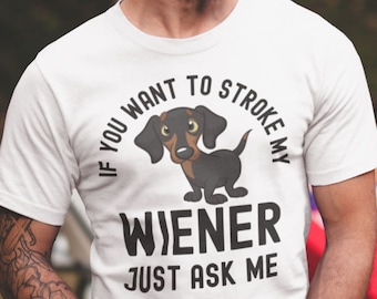 Funny Wiener Shirt Gift for Men, Dachshund dad gift, Dachshund Shirt, sausage dog, Doxie gift for him weiner dog shirt  Dachshund gift man