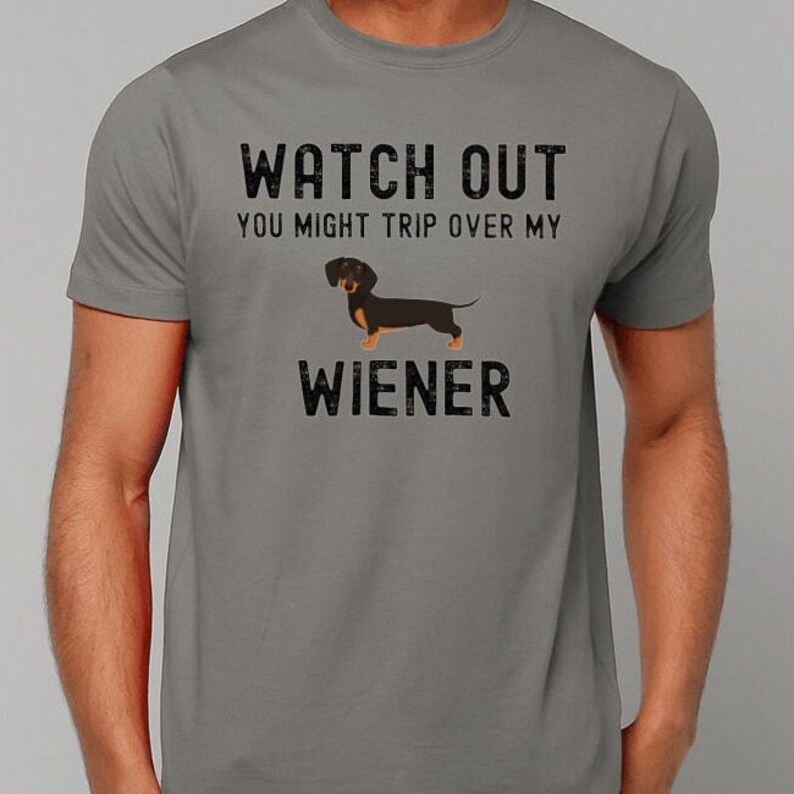 Funny Wiener Shirt Gift for Men, Dachshund dad gift, Dachshund Shirt, sausage dog, Doxie gift for him weiner dog shirt Dachshund gift man bild 4