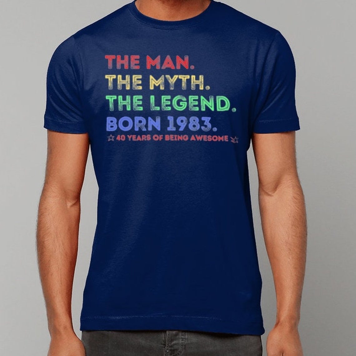40th Birthday Gift for Men Mens 40th Birthday Shirt Born 1983 Gifts, 40th Birthday Man Gift