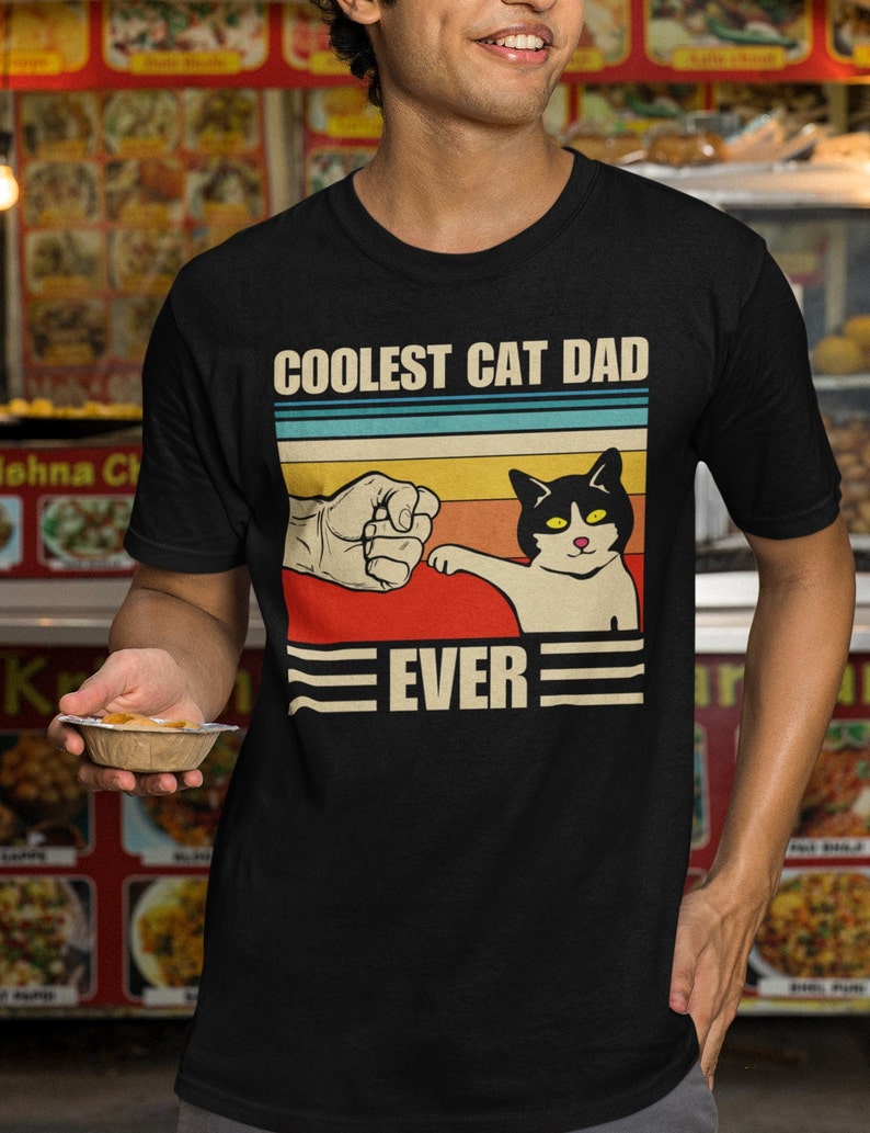 Cat Dad Shirt Funny Cat Dad Tshirt Gift Mens Funny T Shirt Etsy