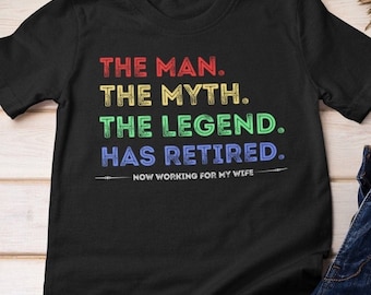 Funny Retirement T-shirt, Retirement Gift For Men, The Legend Has Retired Shirt, Retired Coworker Gift