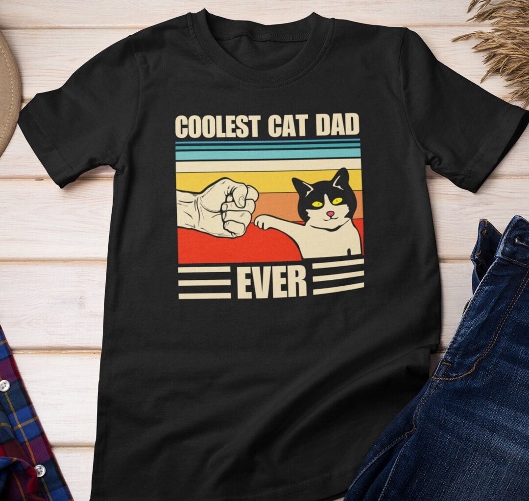 Cat Dad Comic Funny Shirt for Fathers of Cats