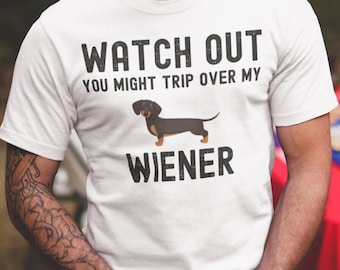 Funny Wiener Shirt Gift for Men, Dachshund dad gift, Dachshund Shirt, sausage dog, Doxie gift for him weiner dog shirt  Dachshund gift man