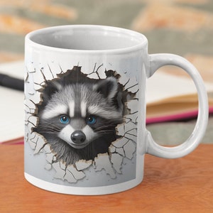 Raccoon Mug, Raccoon Lovers Gift, Racoon Mug, Trash Panda Gift Racoon Coffee Mug Funny Raccoon Present Raccoon Lover Birthday Gift Funny Mug
