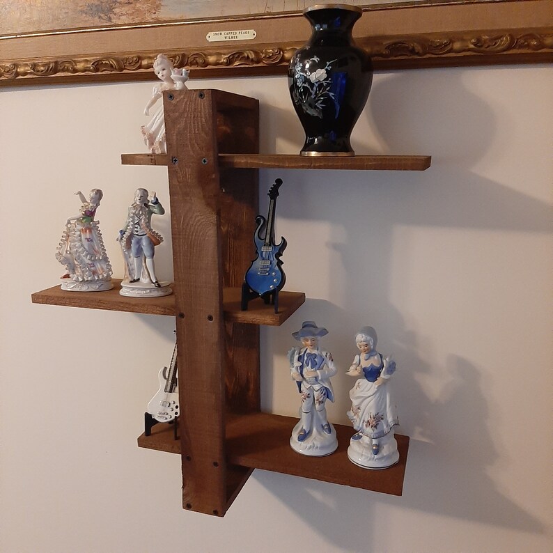 Rustic Shift Shelf Knick Knack Wall Shelf Picture Wall Shelf, Home