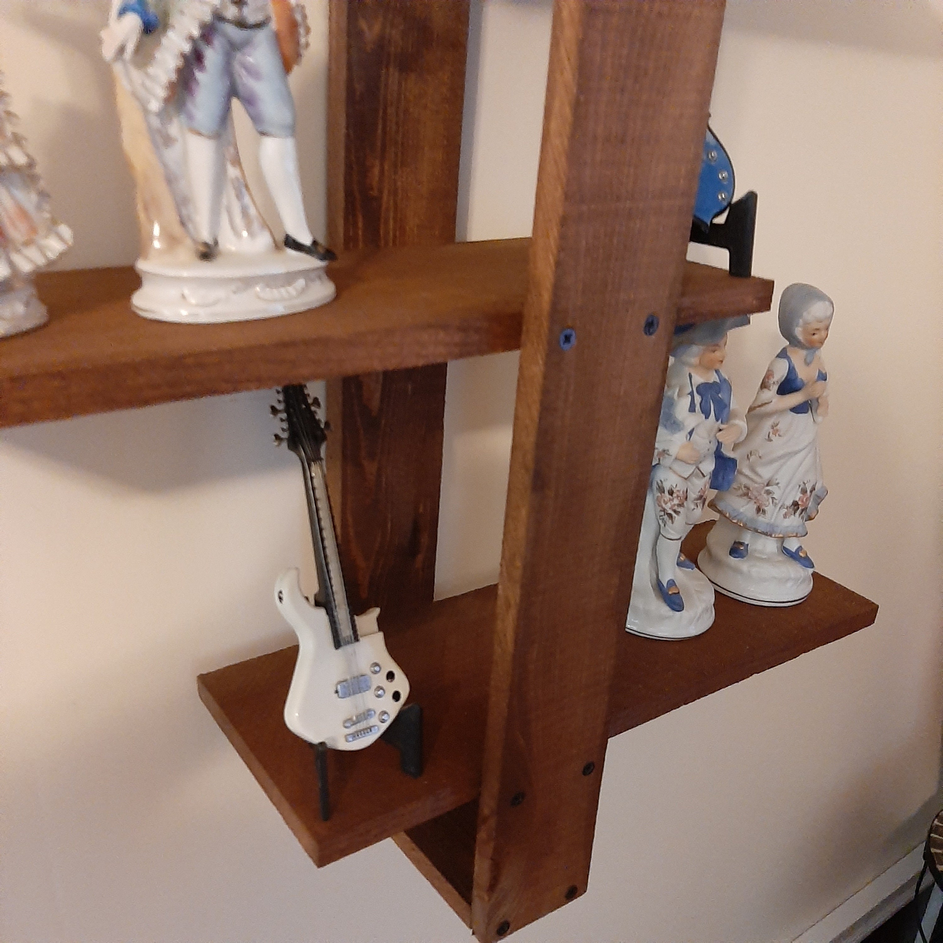 Rustic Floating Wall Shelf Rustic Shift Shelf Staggered Wall Etsy
